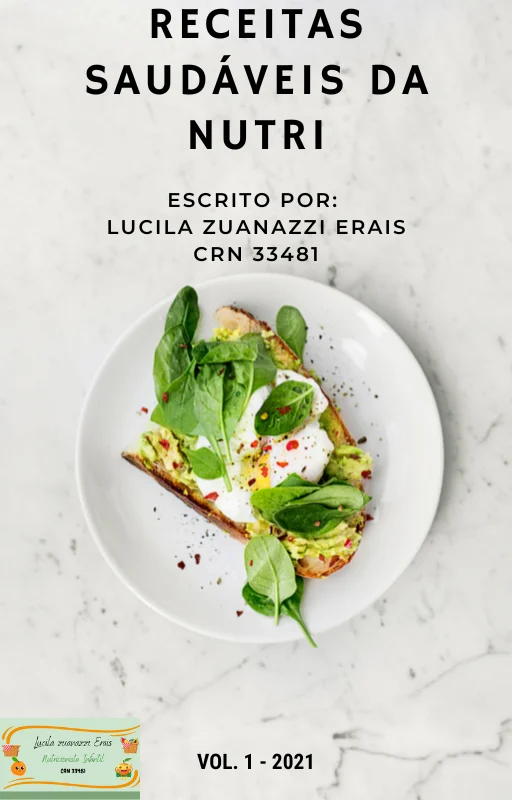 Capa do e-book Receitas Saudáveis da Nutri